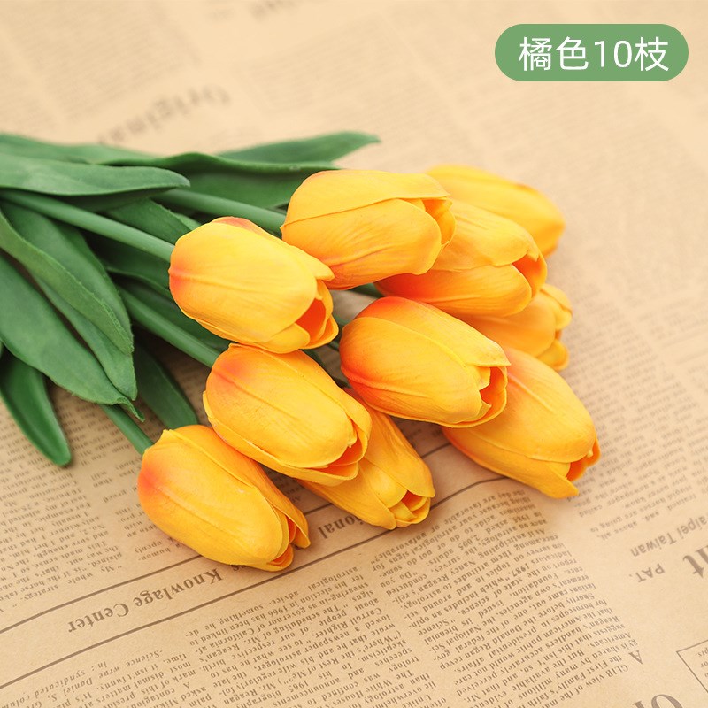 速发道花郁金朵客厅餐桌摆件假花装饰干花束拍照花香拍摄风具