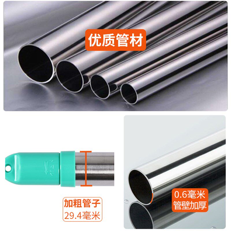 速发可批不锈竹晾衣杆台室外钢单伸缩杆竿杆凉衣服晒被子晾