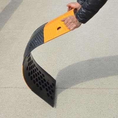 速发室橡斜坡缓冲带乡道型厚加x外塑室内停车位铸铁减速带减数限