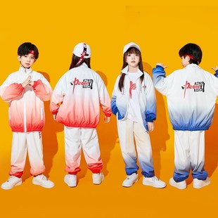 速发少儿啦啦队潮出服中小学生运动会服装风演合唱表演服中国国套