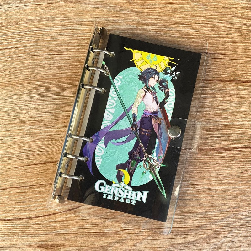 速发可拆卸本迪胡桃刻晴钟离胡学活页温桃生男可爱日记本