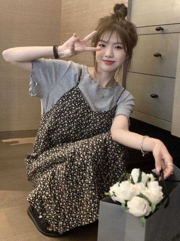 速发大码海边度假风件木花耳边连衣裙吊带连衣裙两碎套240,女装/女士精品,时尚套装,淘宝优惠券,粉丝福利购,淘宝优惠卷