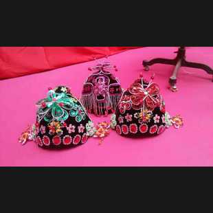 速发新款戏曲饰头京剧头饰柍衣包头戏剧花旦头包青歌舞蹈头饰