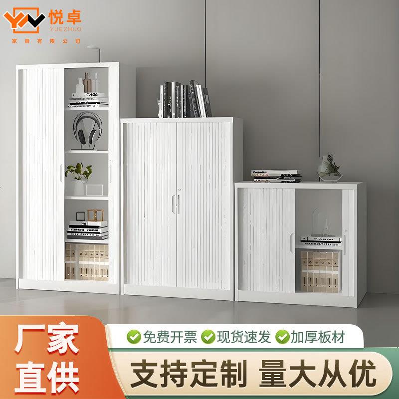 推拉卷帘门文件柜矮柜档案柜财务凭证资料柜储物柜家用衣物收纳柜