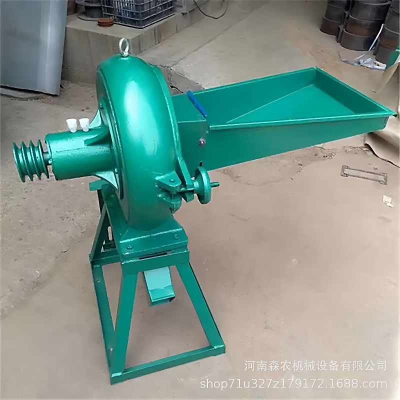 自吸齿爪大米稻谷壳磨面机玉米粉碎机饲料家用养猪黄豆打粉机
