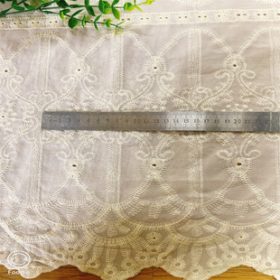 家纺鞋 新款 童装 雕孔蕾丝花边辅料雪纺布镂空绣花面料时尚 料 服装