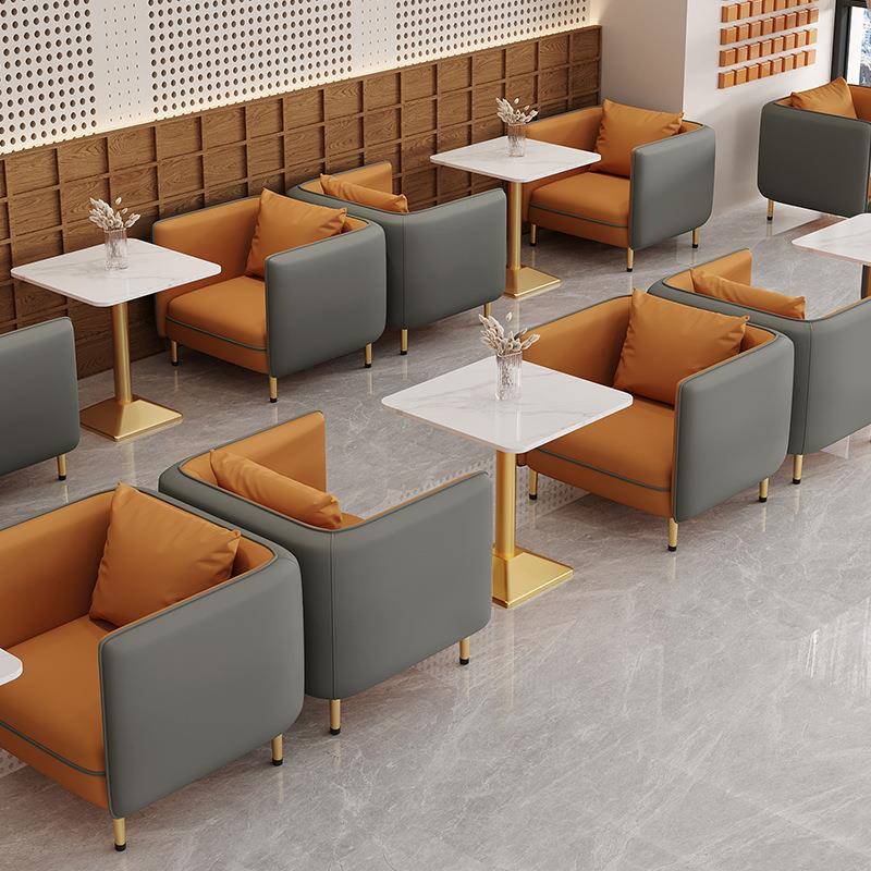 KTV轻奢港式现代简约沙发酒吧包厢包房高端会所皮沙发茶几组合定