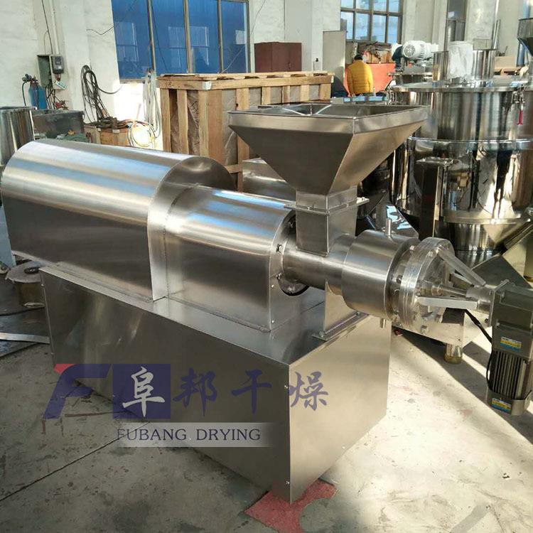 圆柱颗粒螺杆挤压造粒机农药陶瓷粉末泥土猫砂颗粒单螺杆制粒机