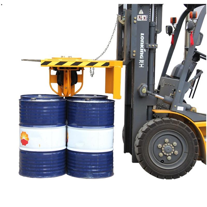 现货供应YL4叉车用搬运夹油桶吊具四油桶夹钳铁桶塑料桶勾爪鹰嘴