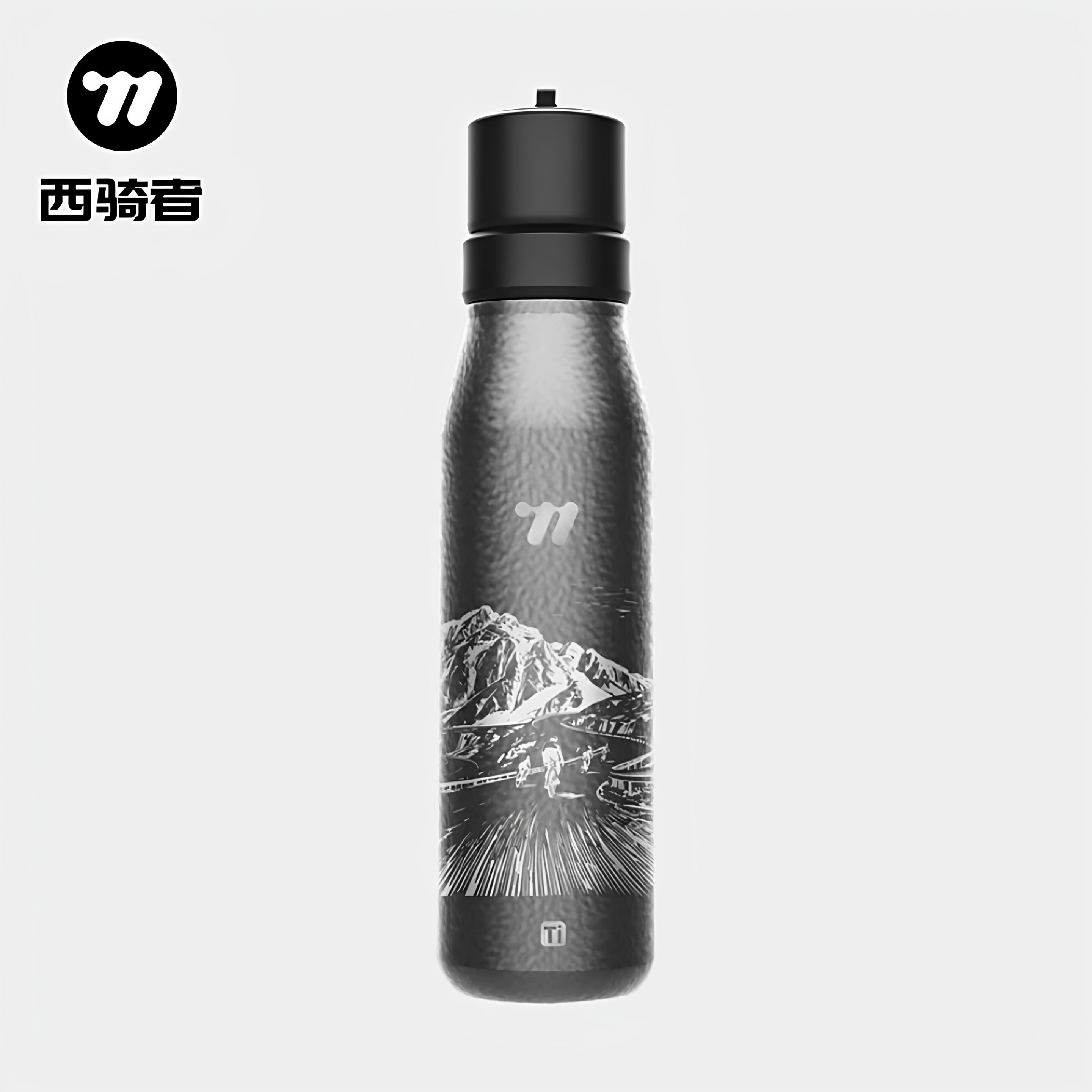 西骑者骑行水壶纯钛保温杯保冷