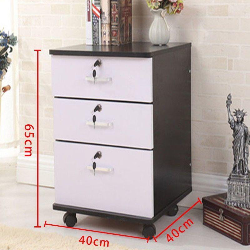 落地抽屉柜子卧室边斗柜房间储物柜儿童PEH轮房简易收床纳带锁柜