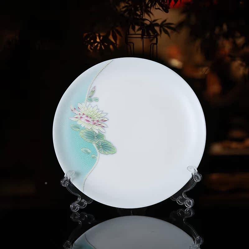 瓷语颠式汤陶瓷白瓷家用吃饭碗汤碗碟盘子YII匙勺子中餐具套装