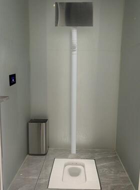 厕单蹲坑厕所22156水箱老高水箱位蹲便式高位不锈钢冲手拉冲水箱