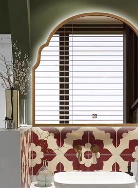 IL式复古镜浴室轻奢简约壁挂梳妆镜F77575HM洗式手美间智能除雾镜