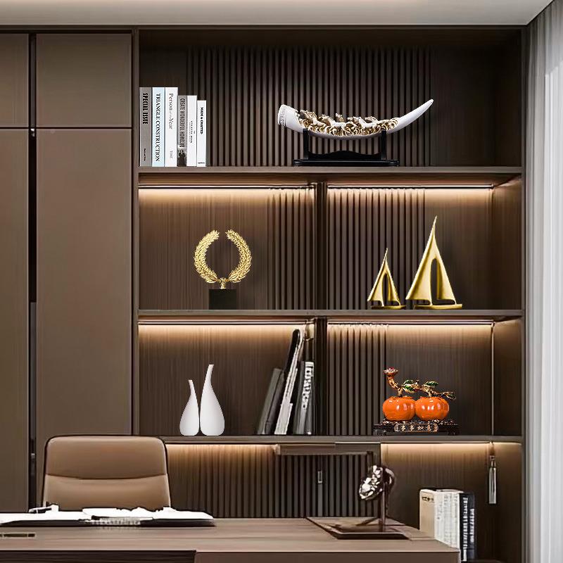 高档办公室招财摆件GOP奢现代轻家居厅酒客柜电视柜书房板样间装