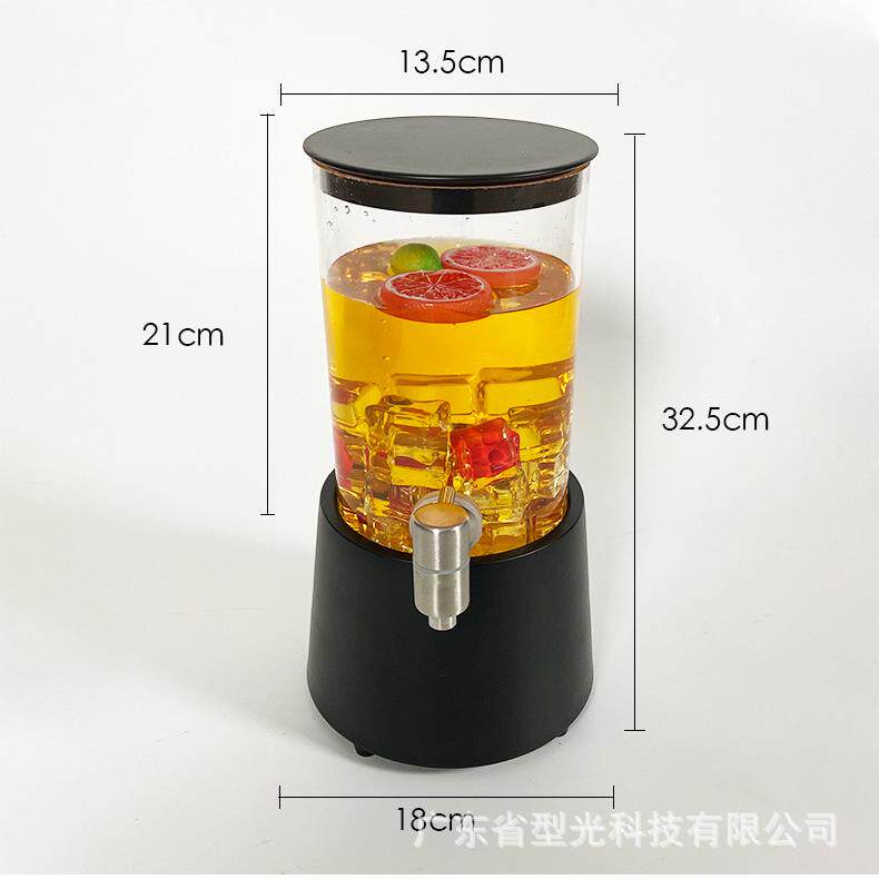 吧KT无品牌/V专啤用发光酒炮网扎桶容红器商用可乐饮酒料桶3L精酿