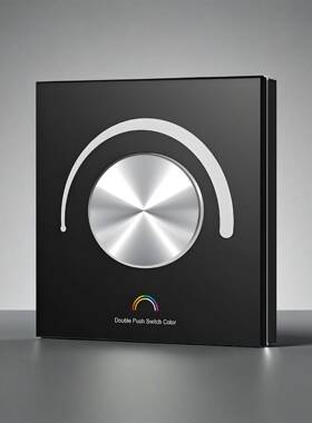 12+-4VRXMWF2.48GHz玻璃面板款光调器3通道led灯条灯带调光控制器