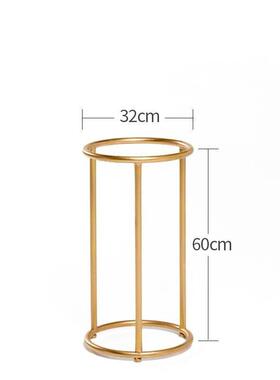 欧式圆铁艺创意花架简约现代KWZ落大地厅形花盆架客厅花绿萝吊兰