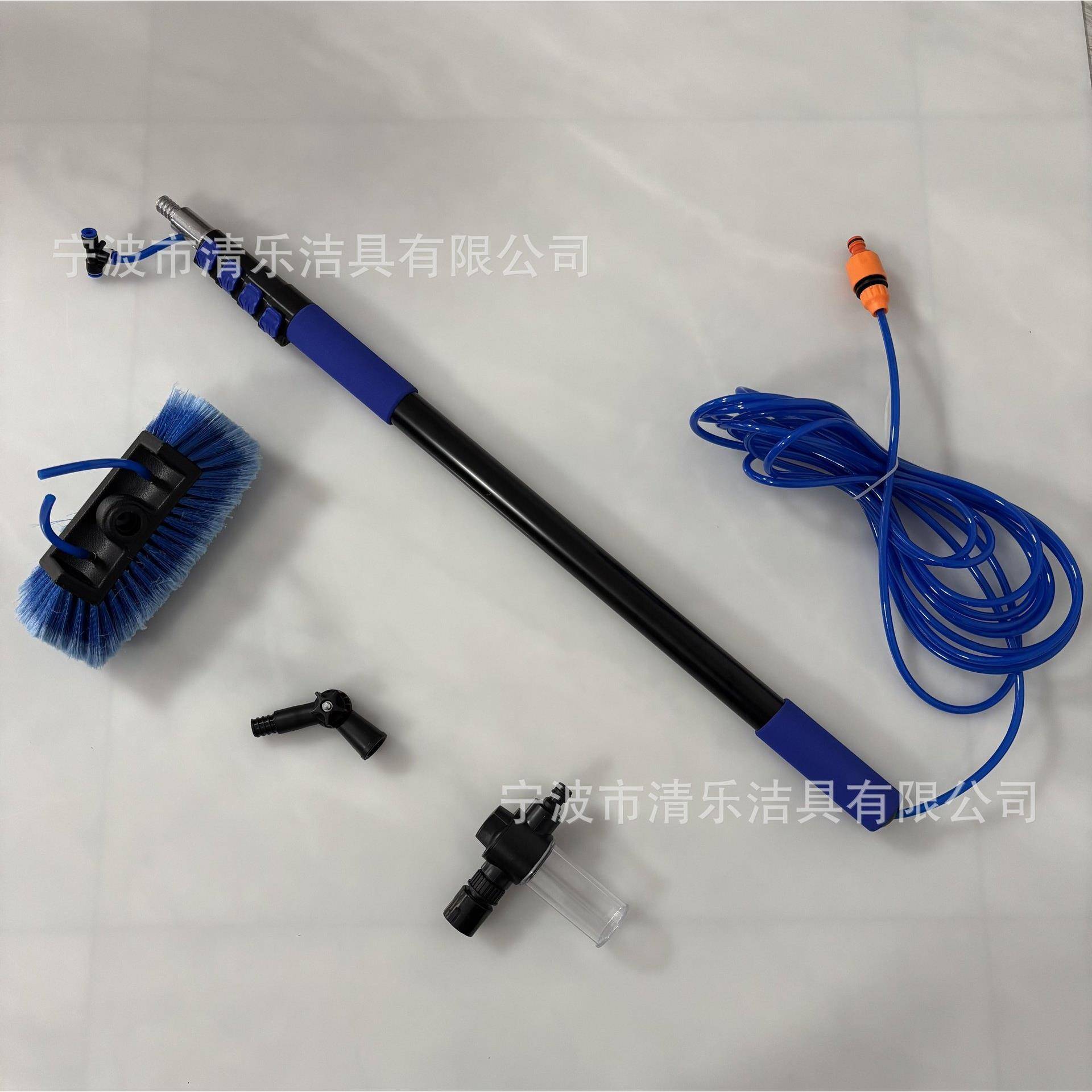 通水洗车刷五面通伸水刷太阳能刷光伏板清洁通缩水801刷铝合金杆