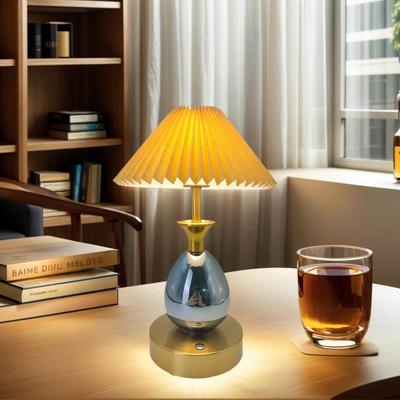 金属奢充电WIB台灯代现触摸卧护眼书桌室床头小夜轻灯轻奢风
