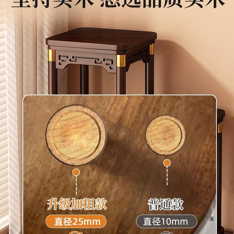 实木中式博古架茶花室型鱼缸架置客厅落地式物架F5M95TTJ室内感小
