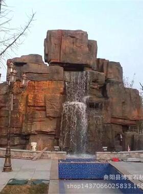 上水石水假山千层石流景观别墅养鱼池头67503间垒砌中石组合雕塑