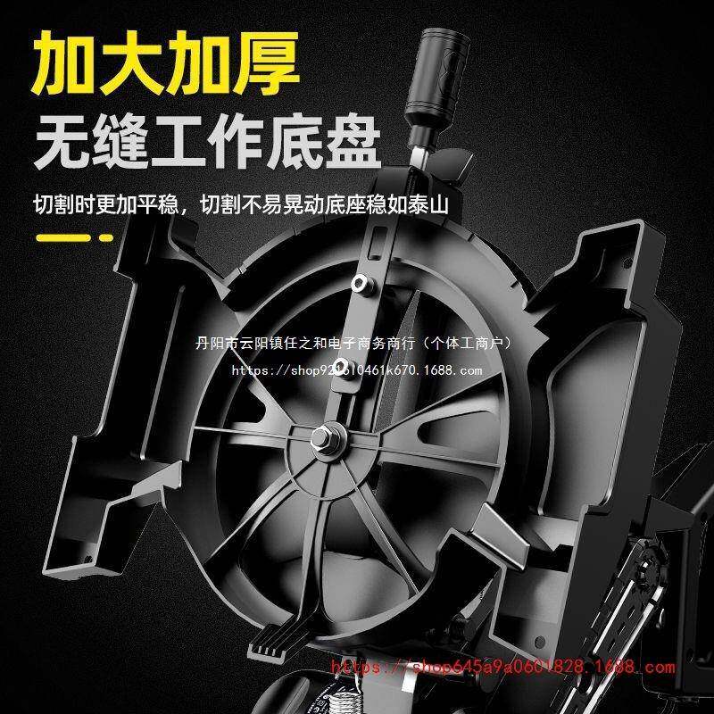 锯机10寸高精相度铝合金木材框切角多功能45度切铝机铝斜切GOO精