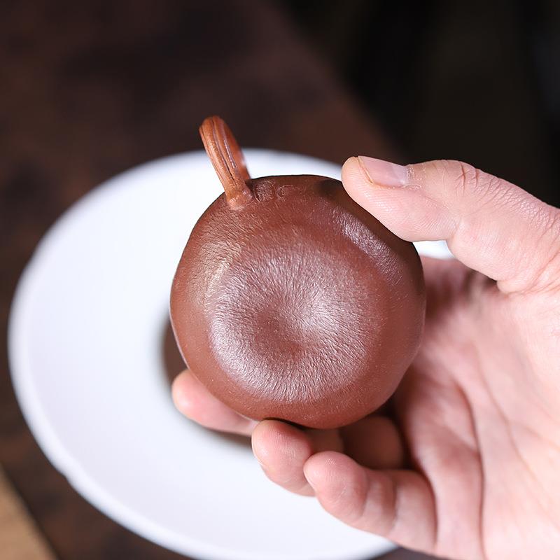 原矿段紫泥粉浆全手工薄南瓜花语1JTL00M兴L仿生小胎品泡茶壶宜砂