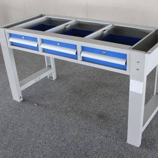 平三抽重型工作臺車間臺虎鉗工臺帶燈架洞洞掛板可拆裝 架體試驗臺