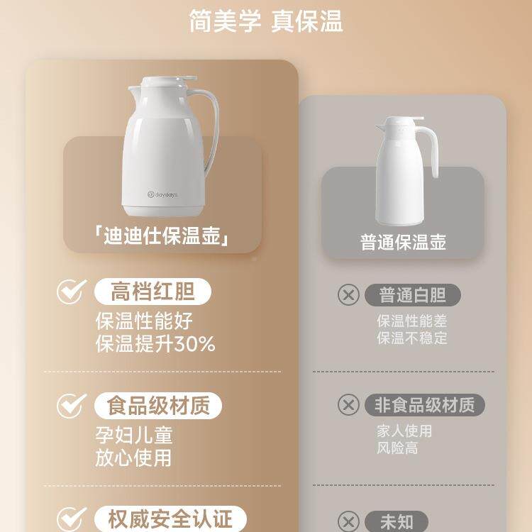 保水壸家热水瓶暖水大容量热水壶VBV学生宿舍开水用温暖壶202壶5