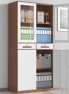 钢制加厚拆装23309窄文物件柜边铁皮办公柜办公桌套资料档案柜色