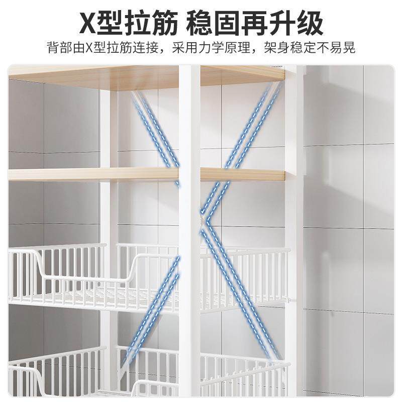 货多层收纳储物架地杂物示落架子展架家用阳台厨架房多功91882能