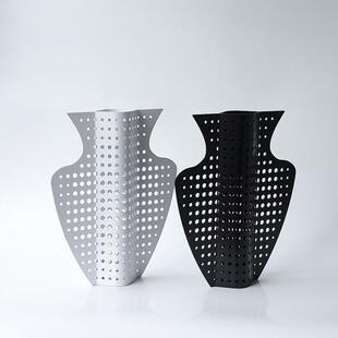 样板房彩楼部镂CNF空植绒色金抽象花瓶茶几飘窗台面设属计师售款