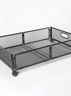 抽拉卸13665收式床底收纳架可拆大容量储物架铁带艺滑轮纳车衣服