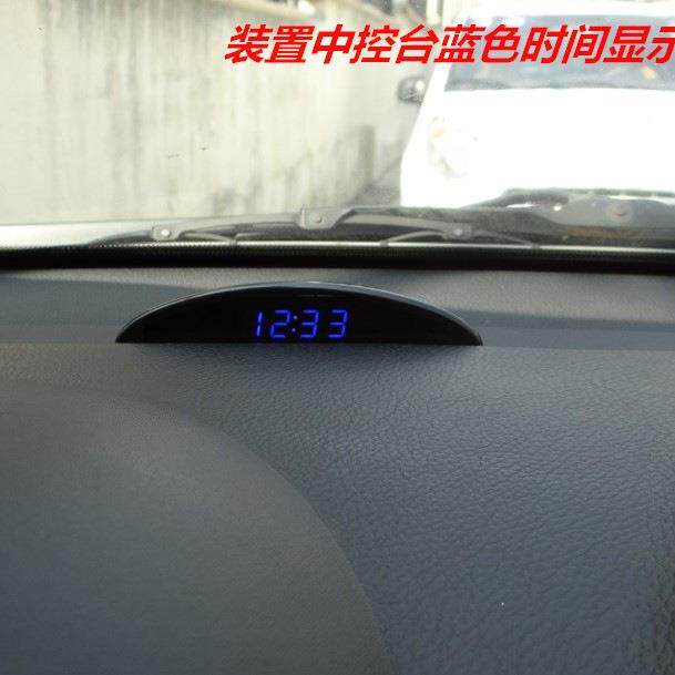 摆件钟货车老式新汽车上子市电WFiHXmTc内温时度车载太阳能电子钟