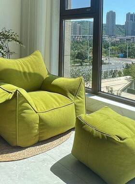 人发沙慵豆袋软懒糯小沙发落地单人沙发卧室75369风懒榻榻米小沙