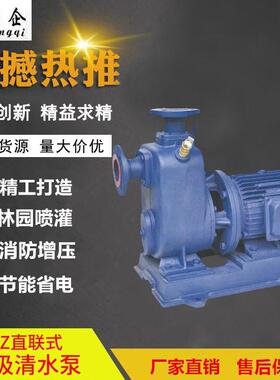 5B直联式自吸清水泵工业自吸泵加HDS压泵泵抽Z水65BZ2-20-3KW