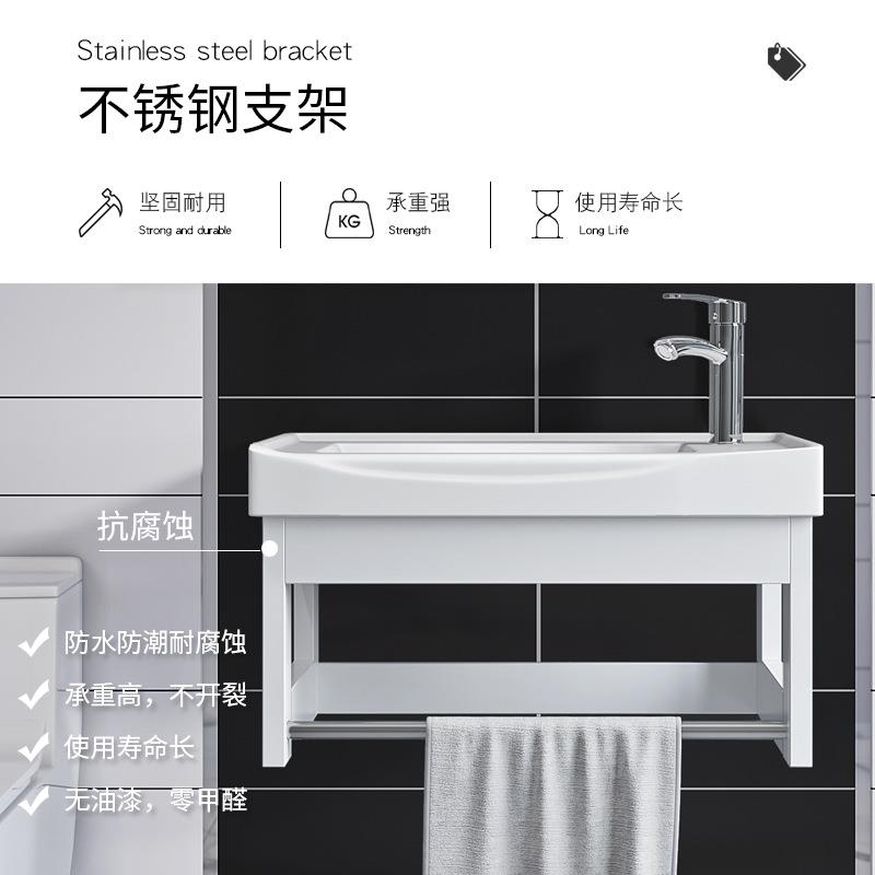 小户型墙式洗手陶瓷脸挂盆转角挂三角迷你阳卫台壁扇形生XBY间洗