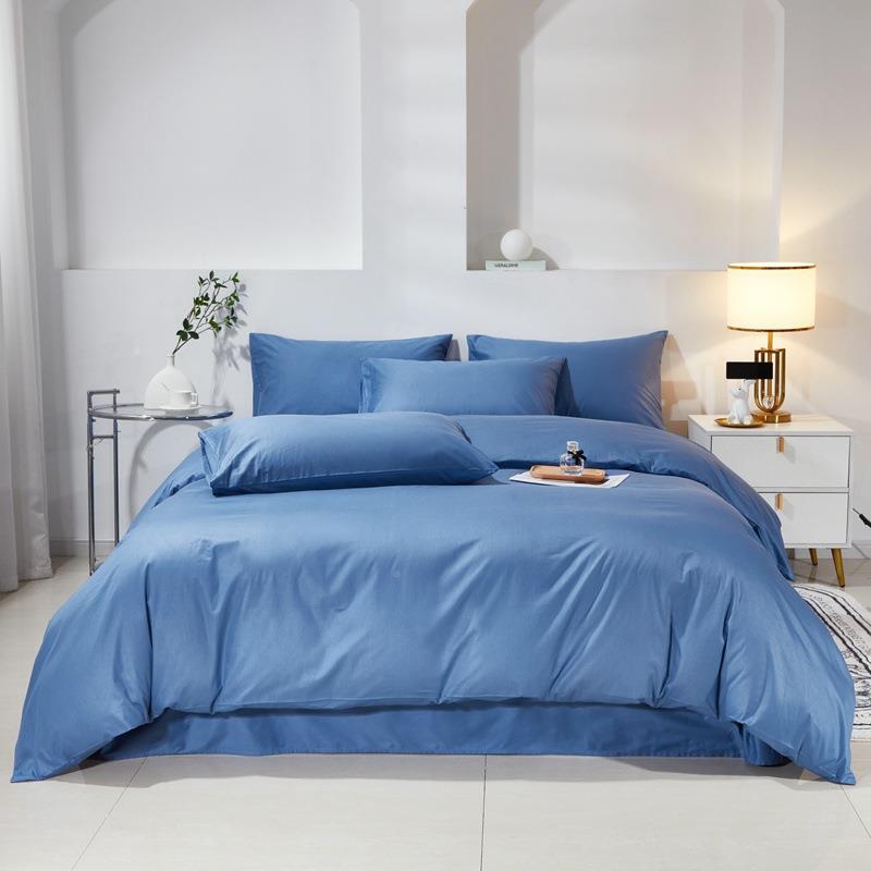 被全棉纯被套单件棉罩1.双5米1.8m床上用品四IEA件套人被单人三件