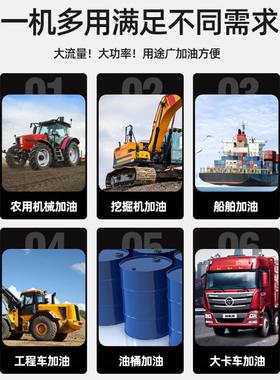 电动抽油泵124V小型加油机220V通用自吸V泵柴2油86286泵抽泵水加