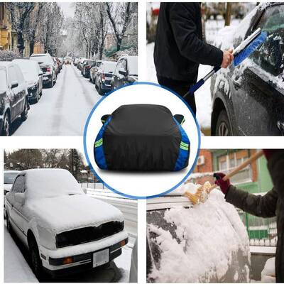 热销汽车衣车罩carover49605车衣全罩防晒防雨隔罩热盖全车遮阳布