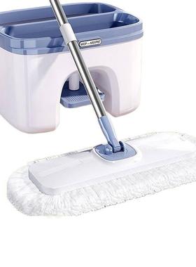 英免拖洗拖把套家用懒人一净装吸干RQN湿两用无痕拖地水大拖