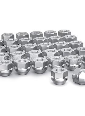 9/16-1胎8六角通孔螺母汽轮轮毂帽螺改装配件热卖Lug车17399Nut