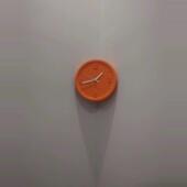 科装 饰纯墙角简约现代遮打孔免艺术数字孔技挂钟静音SAV钟色阴角