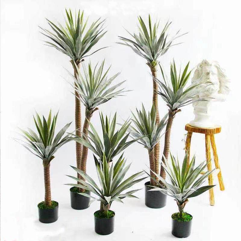 仿XEE真植物龙兰剑兰栽室内客厅摆盆件落地大型绿舌植装服店装饰