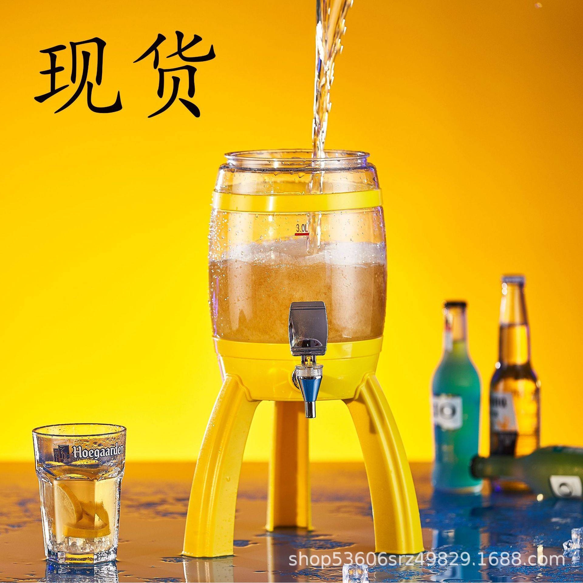 现货三升啤酒桶酒炮酒吧用扎啤炮壶饮料桶扎啤炮商用大排档用酒炮