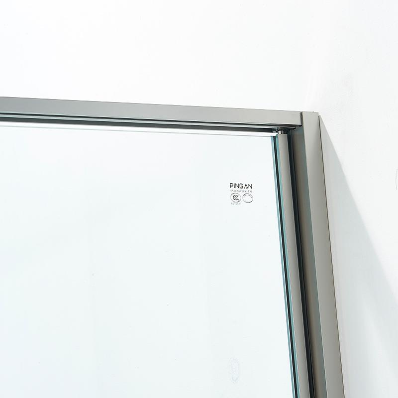 方型折淋浴房304不锈亮光8mm光玻内门式家装小户型简约淋VRB钢浴