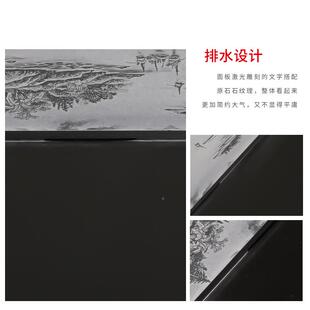 天然整用YIS块金石头茶乌大号家干泡简约泡茶台石制板茶盘桌茶托