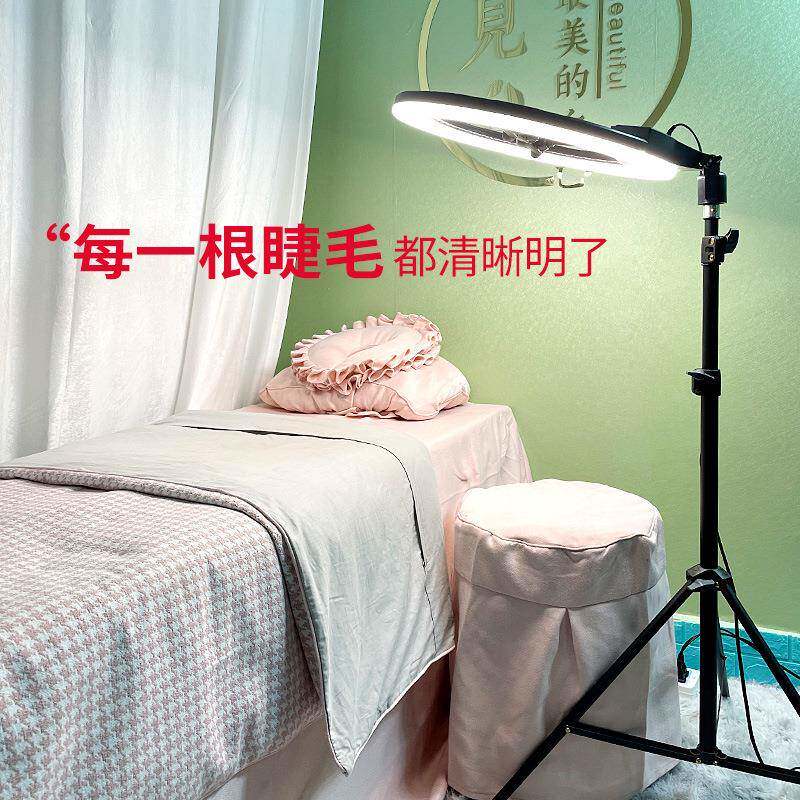 落叠地美颜纹绣灯直播拍照灯纹身工59492作灯便折式超携亮补光台