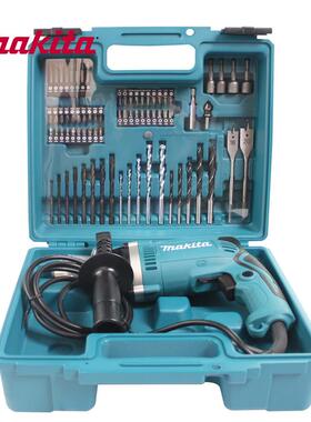 冲击钻6牧田电钻HP130K41766冲X372件套装16MM多功能击电钻工具套